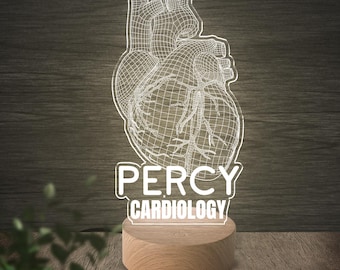 Heart Surgeon Personalized Lamp, Cardiologist Gift, Heart Specialist Unique Doctor Gift,Gifts for Heart Doctor,Cardio thoracic D2HR29