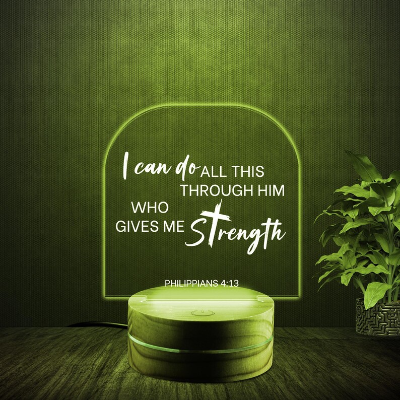 SpringCityShopArt Bible Verse LED Light - Thumbnail 2