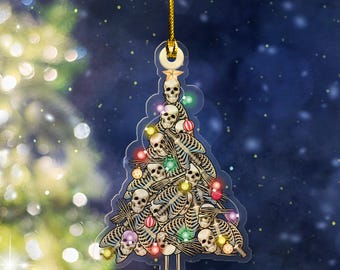 Radiology ornament,Radiology Tech ornament,Radiology gift,Rad Tech Christmas Tree Ornament, Radiology gift, Xray gift, Funny Skeleton BXLW16