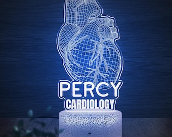 Heart Surgeon Personalized Lamp, Cardiologist Gift, Heart Specialist Unique Doctor Gift,Gifts for Heart Doctor,Cardio thoracic D2HR29