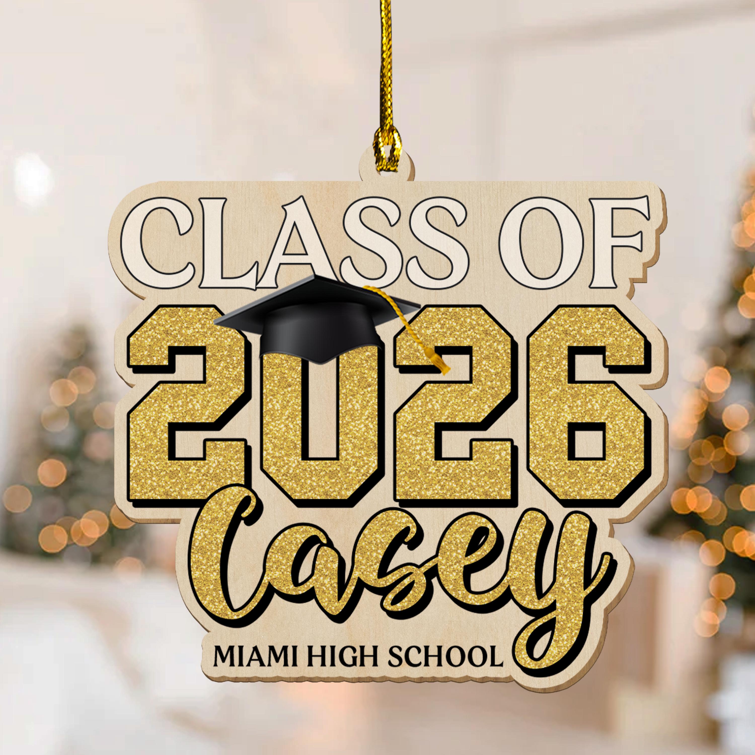 Personalized Senior 2026 Ornament, Custom Class of 2026 Ornament, High ...