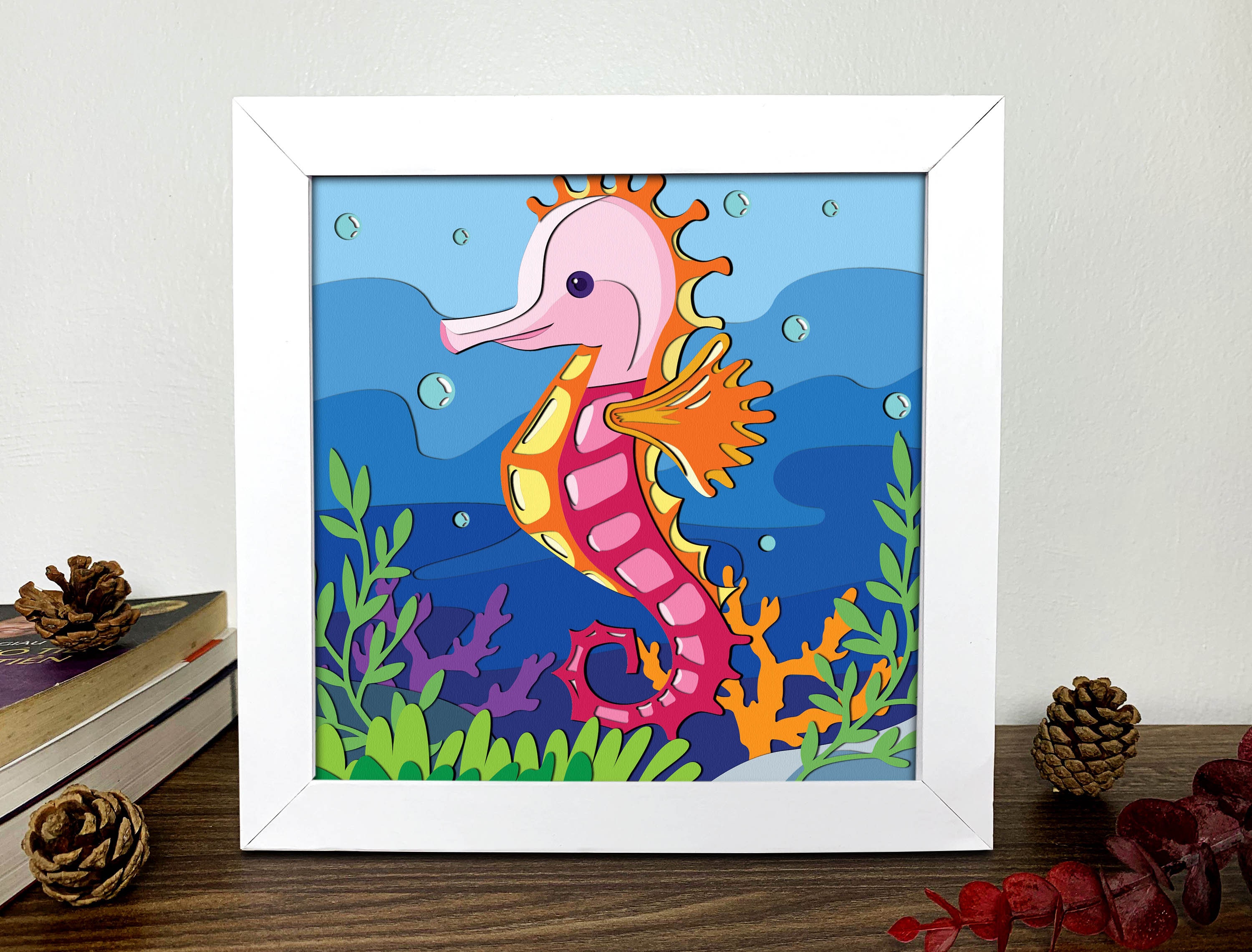 Hippocampus Shadow Box 3D Svg Hippocampus 3D Svg hippocampus - Etsy UK