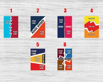 House Divided Garden Flag, Custom House Divided Football Garden Flag, Sport team Flag, Sport Gift for Husband, College Football Fan D2LK05