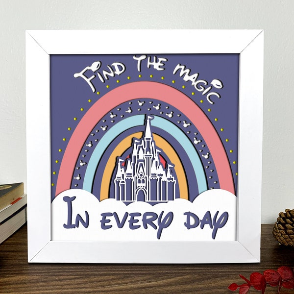 Find the Magic In Every Day Shadow Box Svg,Castle 3D Svg,Light Box Svg, Mouse Svg ,3D Layered Cardstock Art,3D SVG, Cricut Svg ,Silhouette Find the Magic In Every Day Shadow Box Svg,Castle 3D Svg,Light Box Svg, Mouse Svg ,3D Layered Cardstock Art,3D SVG, Cricut Svg ,Silhouette