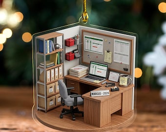 Personalized Accountant Ornament, Gift For Accounting Staff, Customized Coworker Appreciation Christmas C2HF16-CO