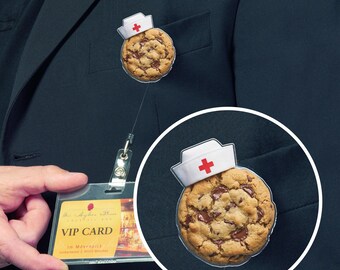 Cookie Badge Reel | Cute Badge Reel | Glitter Badge Reel | ID Badge Holder | Nurse Gift | CNA Gift | Food Badge Reel | Snack G5SK11