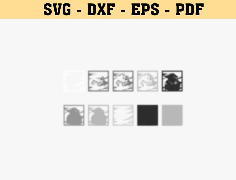 Baby Yoda Shadow Box Svg baby Yoda 3D Svg star Wars 3D Svg Etsy