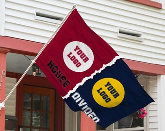 CustomHouse Divided Flag,House Divided Baseball,Basketball Team Flag,AmericanFootball Flag, PersonalizedGifts for Him, ChristmasGifts BYJO04