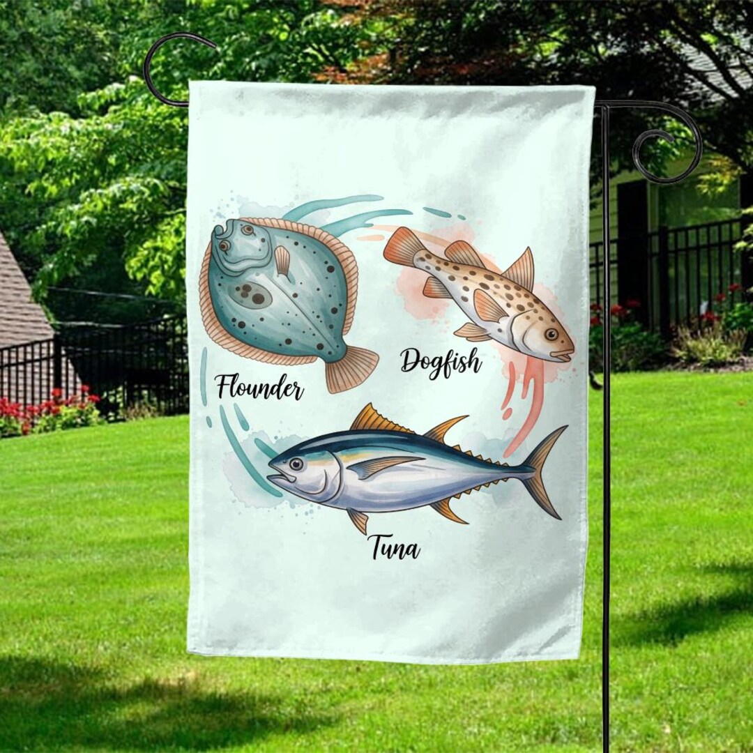 Subtle Anti DT Fishing Garden Flag, FDT Anti Maga Fishing Art