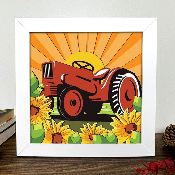Tractor Shadow Box 3D Svg,Tractor Flower 3D Svg ,Tractor 3D Box Svg ,Tractor Light Box Svg ,Layered Cardstock Art, Shadow Box Template Tractor Shadow Box 3D Svg,Tractor Flower 3D Svg ,Tractor 3D Box Svg ,Tractor Light Box Svg ,Layered Cardstock Art, Shadow Box Template