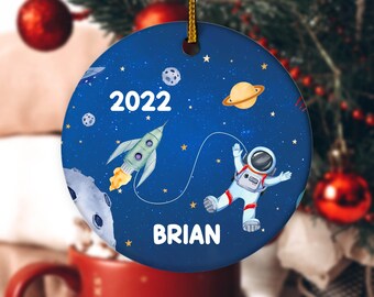 SPACE Ornament, Space Christmas Ornaments, Space Christmas Ornament, Personalized Ornament, Personalized Planet Ornament C-22112210