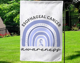 Esophageal Cancer Awareness Garden Flag,Esophageal Cancer Garden Flag,Stomach Cancer Awareness,Periwinkle Ribbon Garden Flag D2GE34