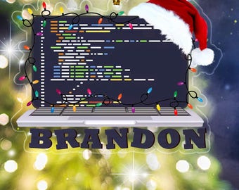 Computer Programmer Xmas 2D Ornament, Gift For Computer Programmer, Christmas 2023 Gift For Coder Manager, Christmas Tree Decorations D1NQ23