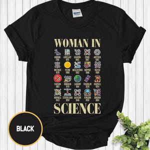 Woman In Science Tee, Science Tee, Preppy Aesthetic Tee, Scientist T shirt ,Girl Scientist Shirt, Gift for Scientist, Feminist Shirt CYJ119