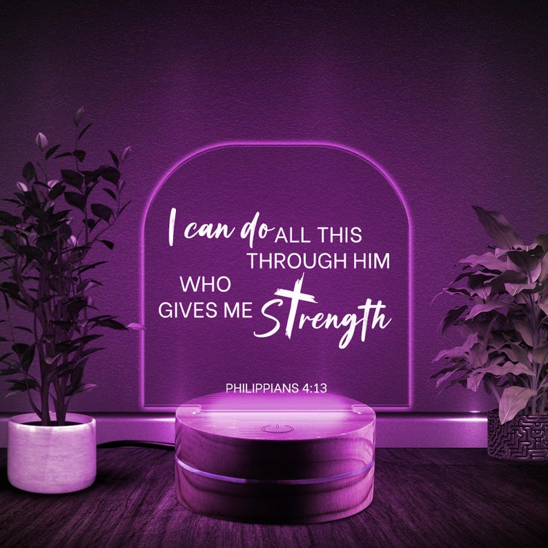 SpringCityShopArt Bible Verse LED Light
