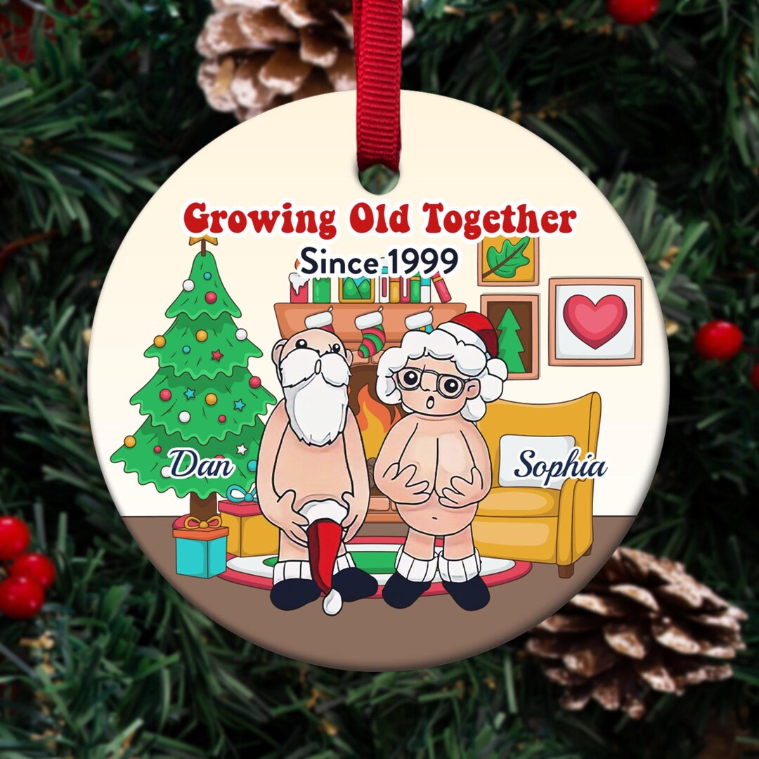 Mature Couple With Christmas Gift Stock Image - Image Of Mature