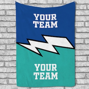 Personalized House Divided Blanket, Fan Supportive Blanket, Football Basketball Baseball, Sport Teams, Any College, Any Combination NEX411