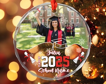 Personalized Graduation Ornament, Personalized Class of 2025 Ornament, High School Graduation Gift, College Graduated, New Graduate D2L313
