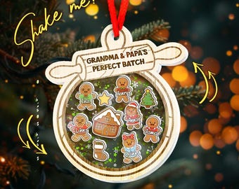 Custom Grandkids Ornament, Grandparent Ornament, Grandma Perfect Batch, Gingerbread Christmas Ornament, Family Christmas Keepsake C1MF05