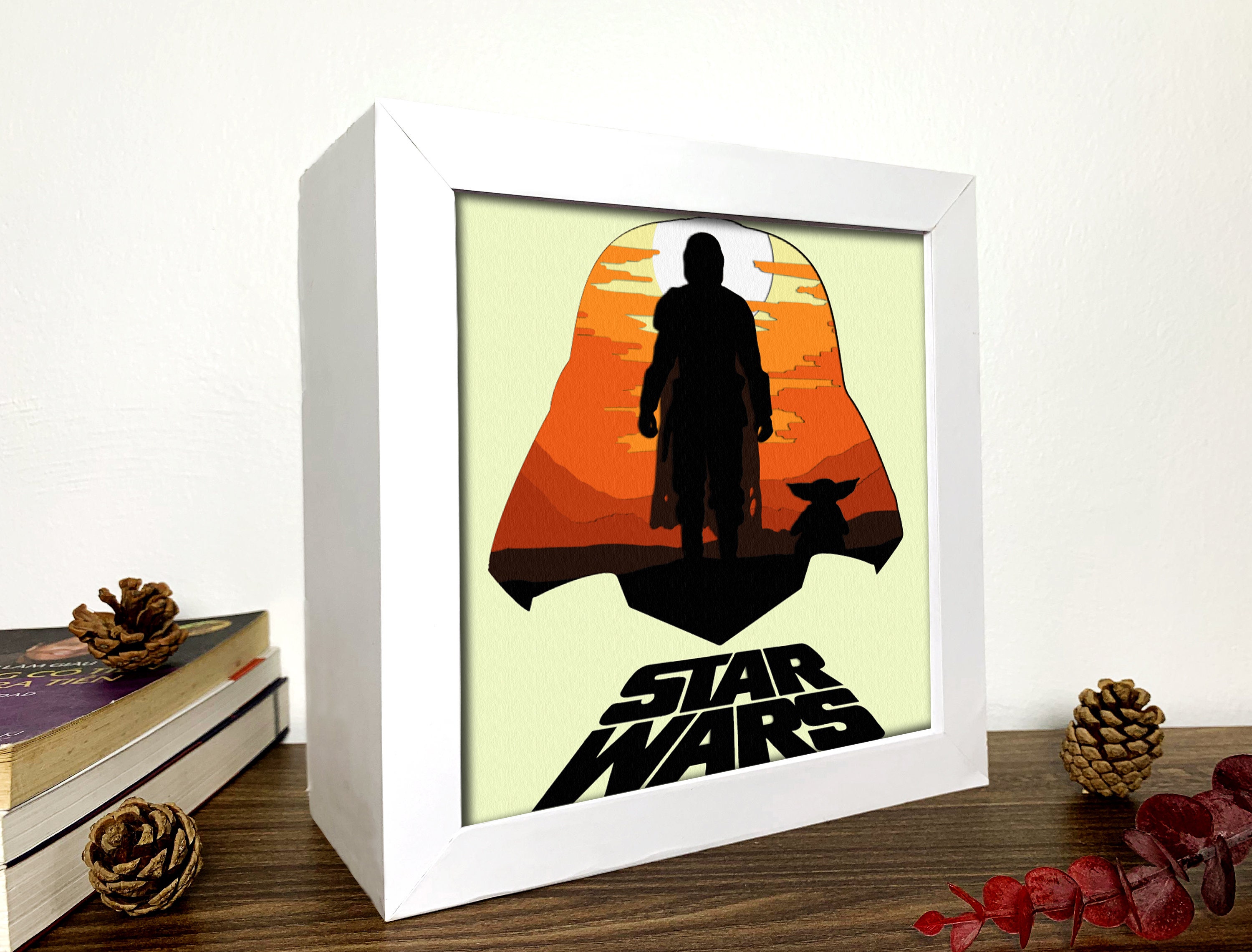 Star Wars Shadow Box Svg Star Wars SVG Star Wars 3D Svg - Etsy Norway