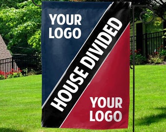 Custom House Divided Flag, House Divided Baseball, Basketball Team Flag, American Football Flag, Personalized Gifts for Him BYGO41