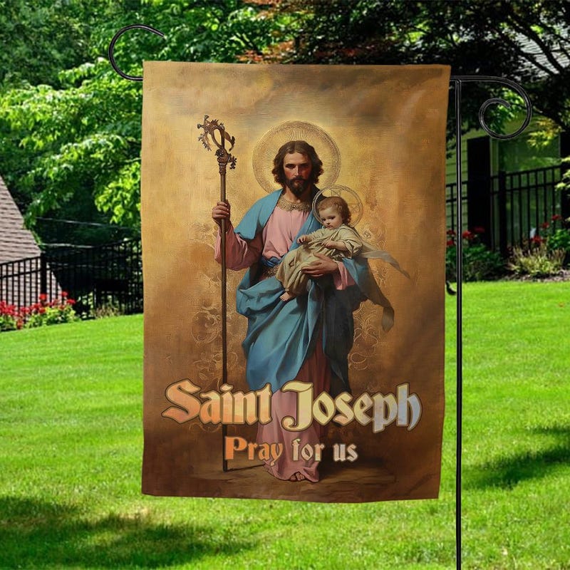 Between the Mountains Orange - Carrying Their Prayers Garden Flag 28''x40'' (Two Sides Printing) main image 1