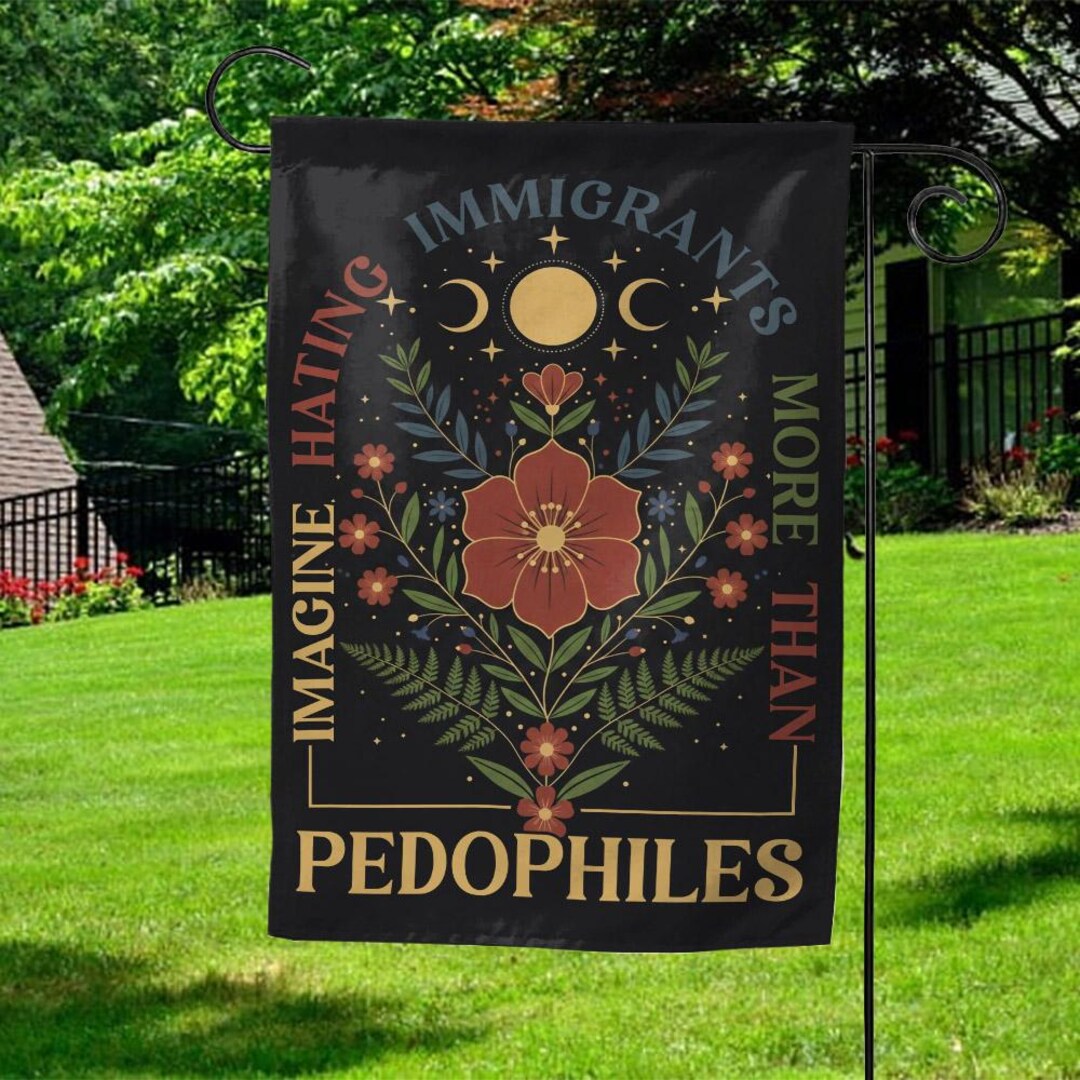 Problem Flag They Say Immigrants Are the Problem Garden Flag, Abolish ICE Flag ...