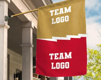 Custom House Divided Garden Flag, House Divided Football Metal flag, House Divided College Round Sign, Team Gift, Sport Lover Gifts G5OY01-9