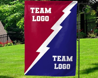 Custom House Divided Garden Flag, House Divided Football Metal flag, House Divided College Round Sign, Team Gift, Sport Lover Gifts G5OY01-1