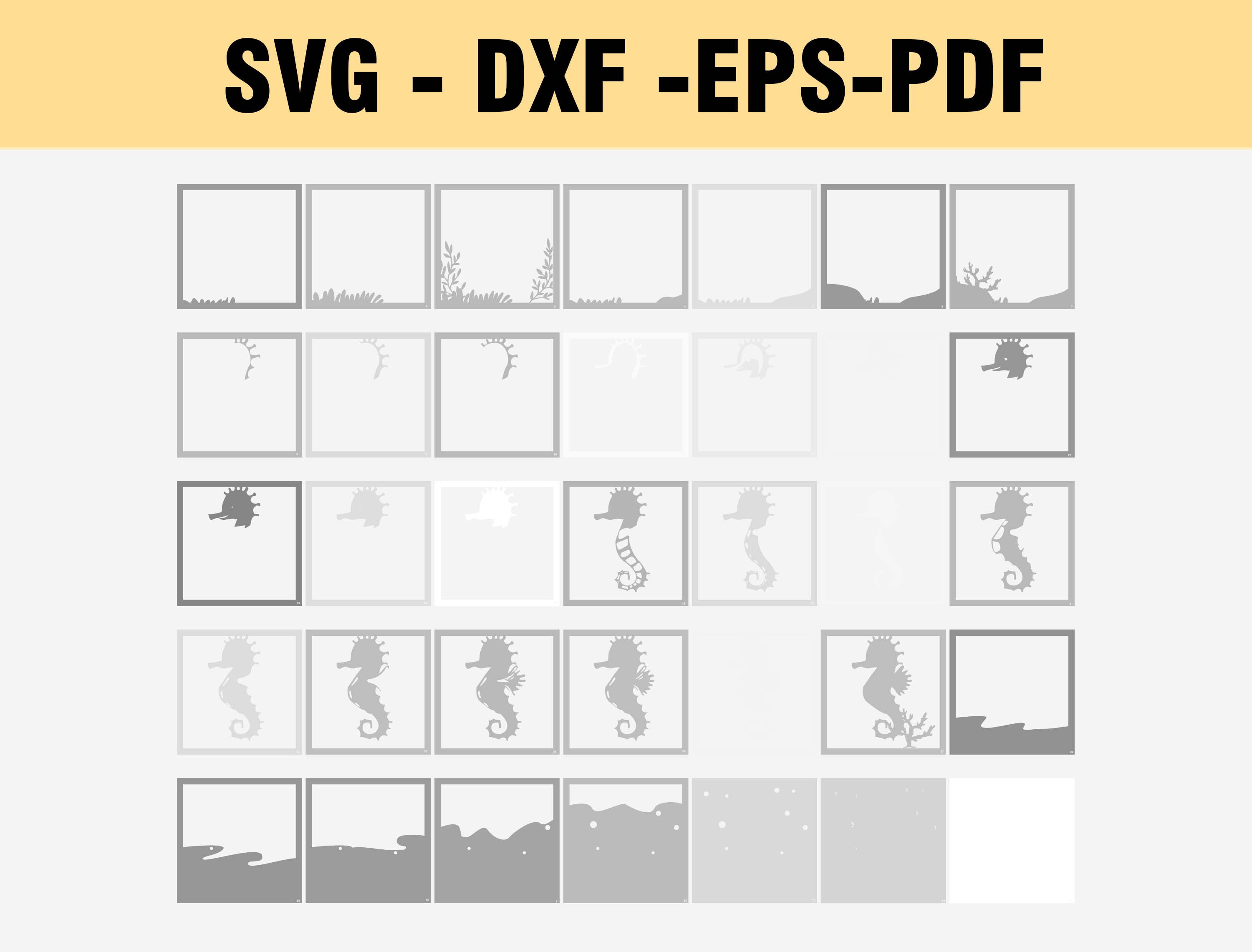 Hippocampus Shadow Box 3D Svg Hippocampus 3D Svg hippocampus - Etsy UK