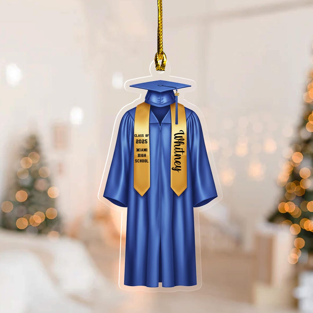 Personalized Senior 2026 Ornament, Custom Class of 2026 Ornament, High ...
