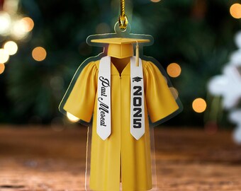 Personalized Graduation Ornament, Personalized Class of 2025 Ornament, High School Graduation Gift, College Graduated, New Graduate BZJM12