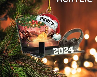 Custom Computer Programmer Christmas 2D Ornament, Gift For Computer Developer, Christmas Gift For Coder Manager, Christmas Gifts SK3G27