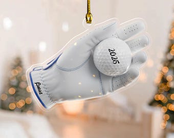 Personalized Golf Ornament 2025, Golf Bag Ornament, Sports Christmas Ornament,, Golfer Gift For Him, Golf Lover Gift, Sports Tree D2NH36