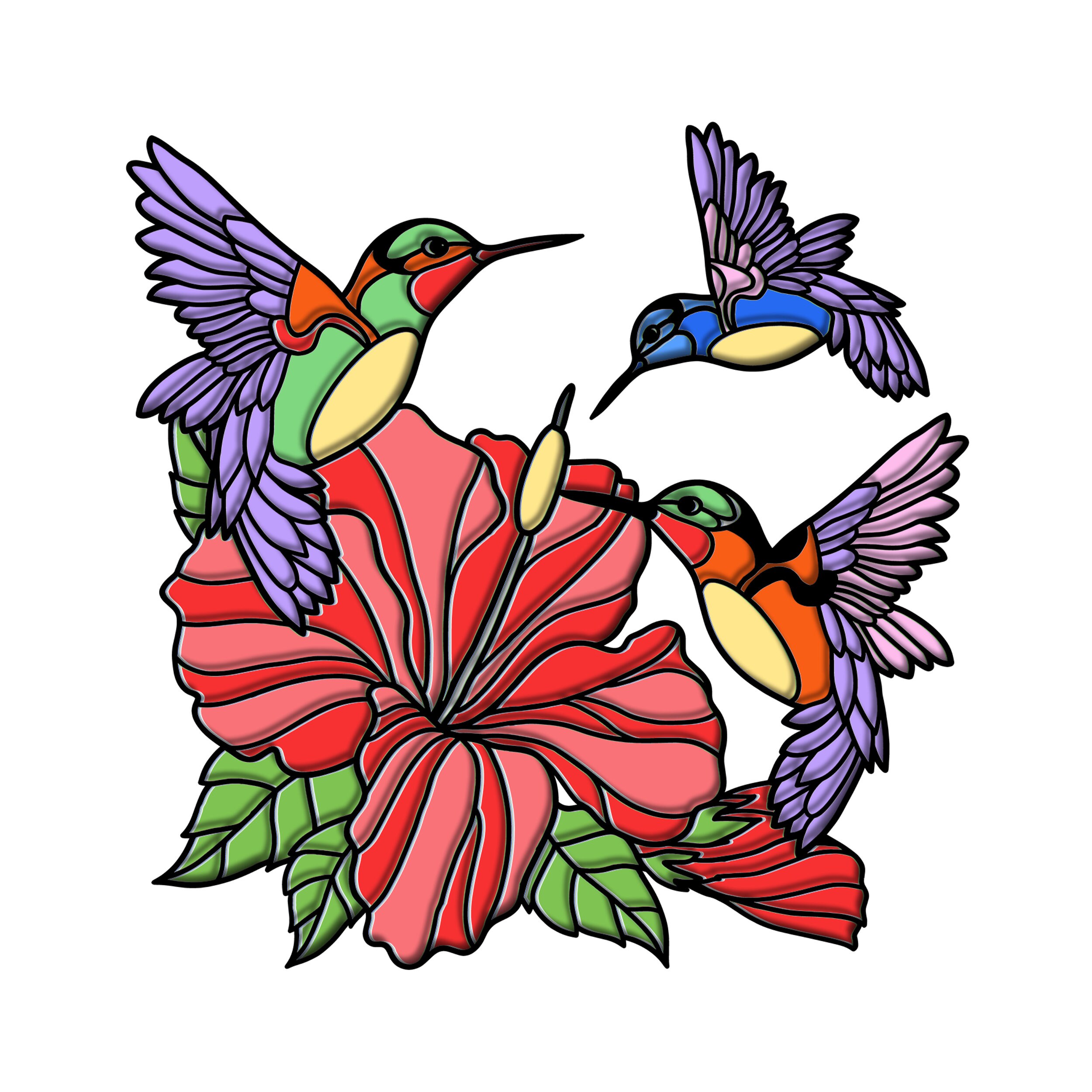 Hummingbird Shadow Hummingbird Shadow Box 3D Svg ,hummingbird 3D Box Svg ,animal Light Box ...