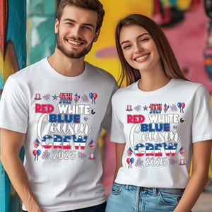 Red White and Blue Cousin Crew 2025 Shirt/4th of July Cousin Crew Shirt/Matching Cousins 4th Of July Kids Shirt/Independence Day Tee NGRZ17