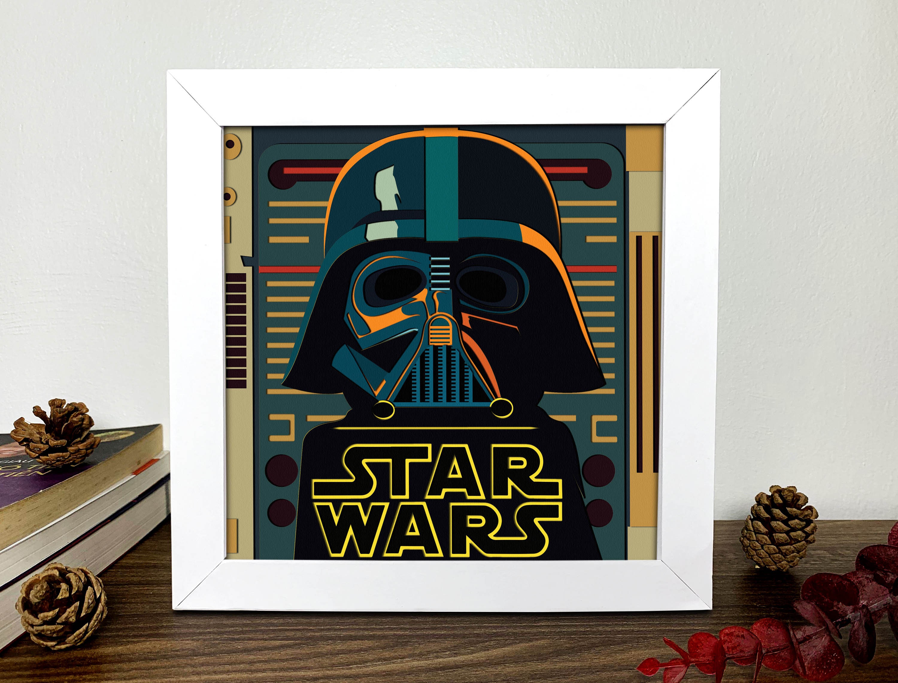 Star Wars Shadow Box Svg star Wars 3D Svgstar Wars Svgstar - Etsy UK