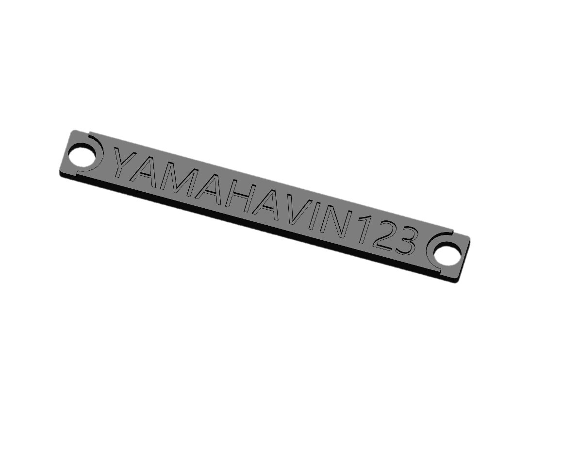Jet Ski Hull Custom Identification Number HIN VIN Plate Yamaha Etsy