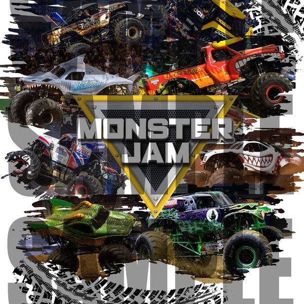 MONSTER TRUCK SHIRT png ready to print sublimation monster trucks