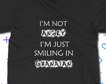 T-shirt ghanéen souriant | -shirt unisexe Ghana Heritage | Idée cadeau unique