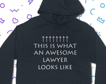 Awesome Lawyer Hoodie - Law Hooded Jumper | Classic Unisex Adult Fit