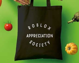 Roblox Appreciation Society Tote Bag - Gaming Totebag | Eco Friendly Plastic Shopping Bag Replacement
