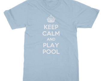 T-shirt de piscine Gardez votre calme et jouez - T-shirt de sport | T-shirt classique unisexe pour adulte