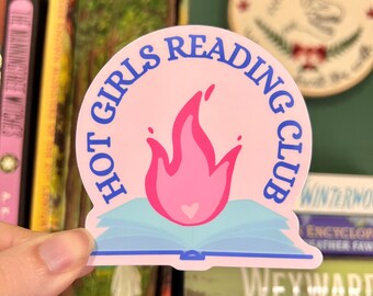 Hot Girls Reading Club | Bookish Babe Sticker
