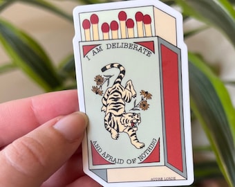 I Am Deliberate Matchbox Sticker
