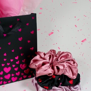 Dusty Rose Satin Scrunchie