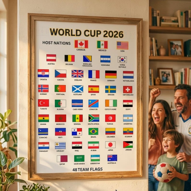 World Football Championship Flags Print all 48 Teams Football Nations world-football-championship-flags-print-all-48-teams-football-nations