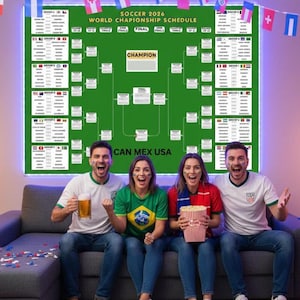 2026年国際サッカー日程ポスター – トーナメント表トラッカー