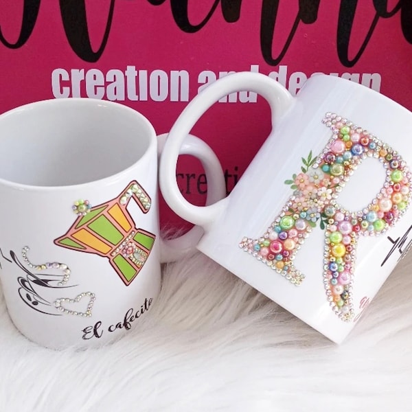 Taza personalizada, taza de café personalizada, tazas bonitas, regalos mamá, regalos personalizado, tazas