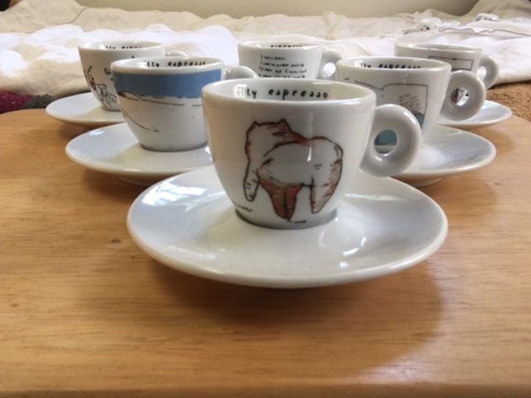 Illy Art Espresso Cups, Set of 6, Shizaka Yokomizo dream 2003 Etsy